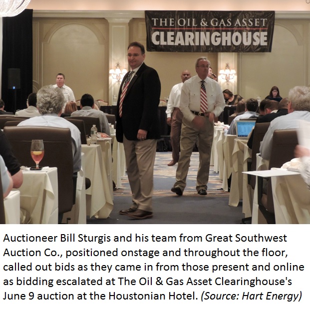 Clearinghouse Style, The Oil Gas Asset Clearinghouse, auction, oil, gas, sale, OFSCap, Bill Sturgis, Great Southwest Auction Co, Texas, Houston