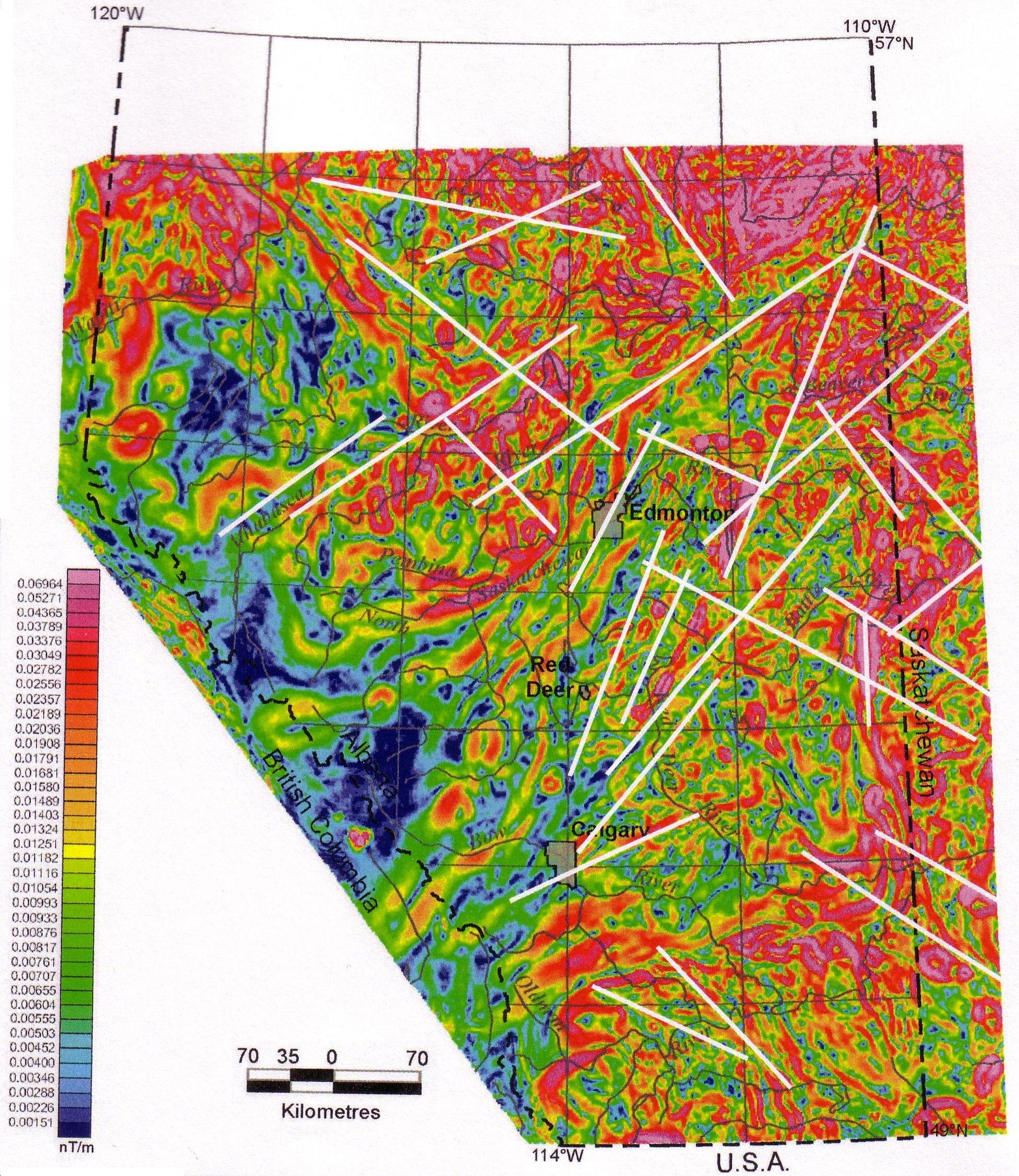 On the use of gravity data in delineating geologic features of