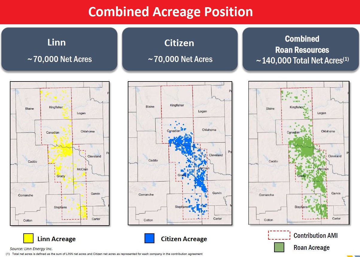 Combined Acreage Position Map