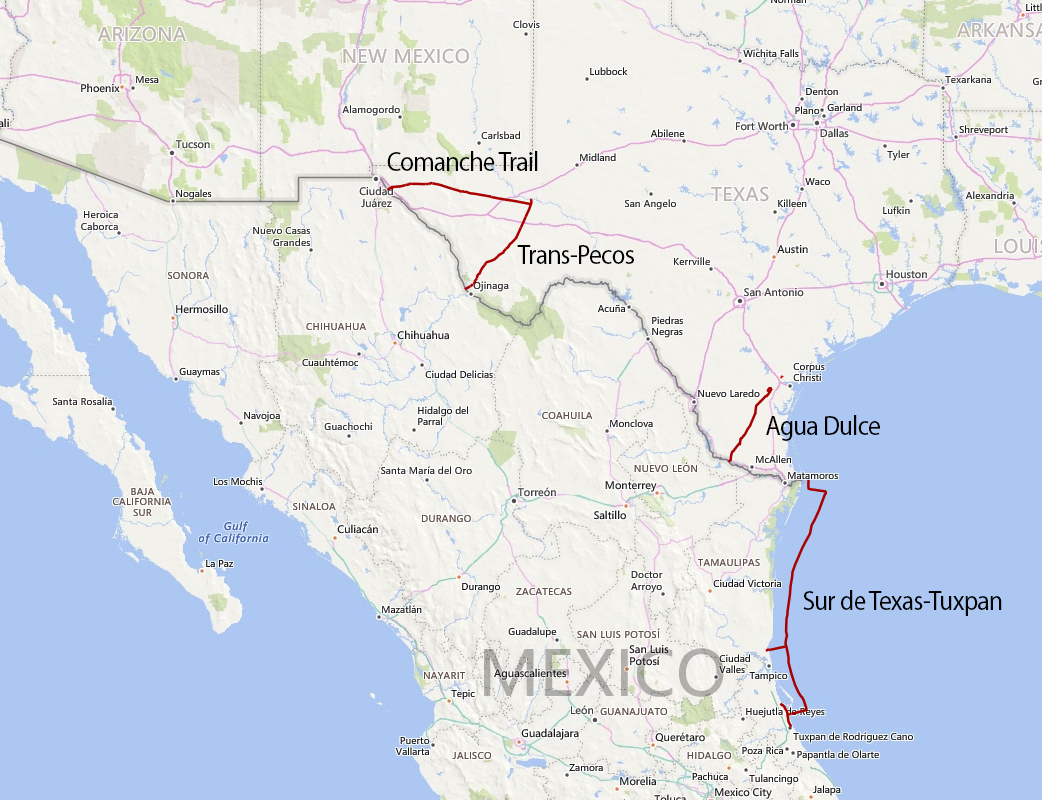 Four Major Texas-Mexico Pipelines