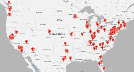 Amazon Fulfillment Centers Map