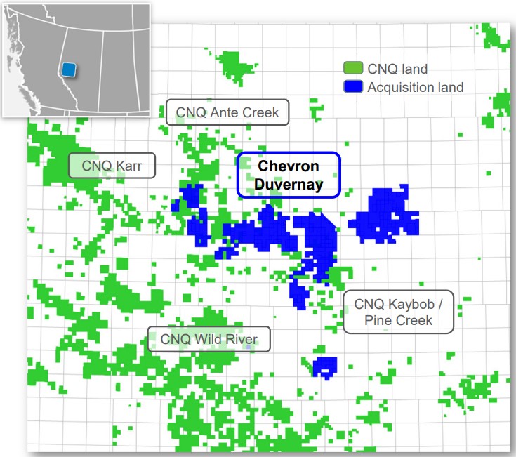 CNQ CVX Duvernay Acquisition