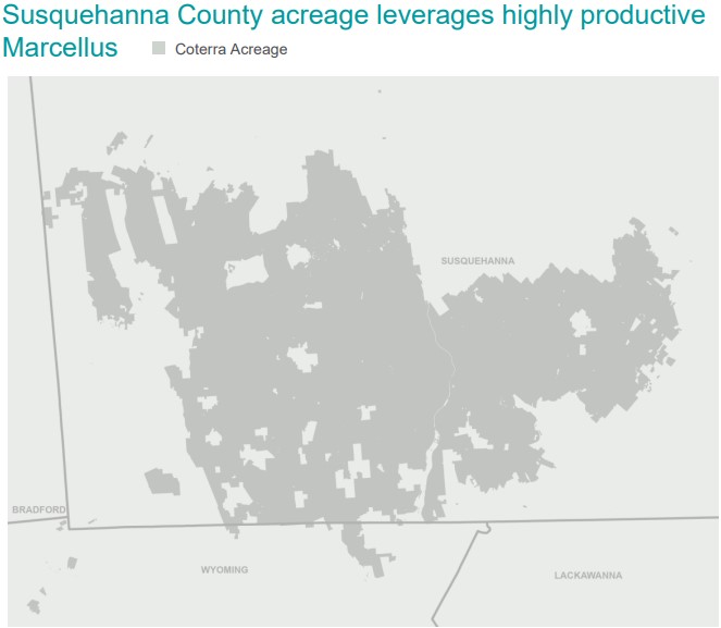 Coterra Marcellus Map