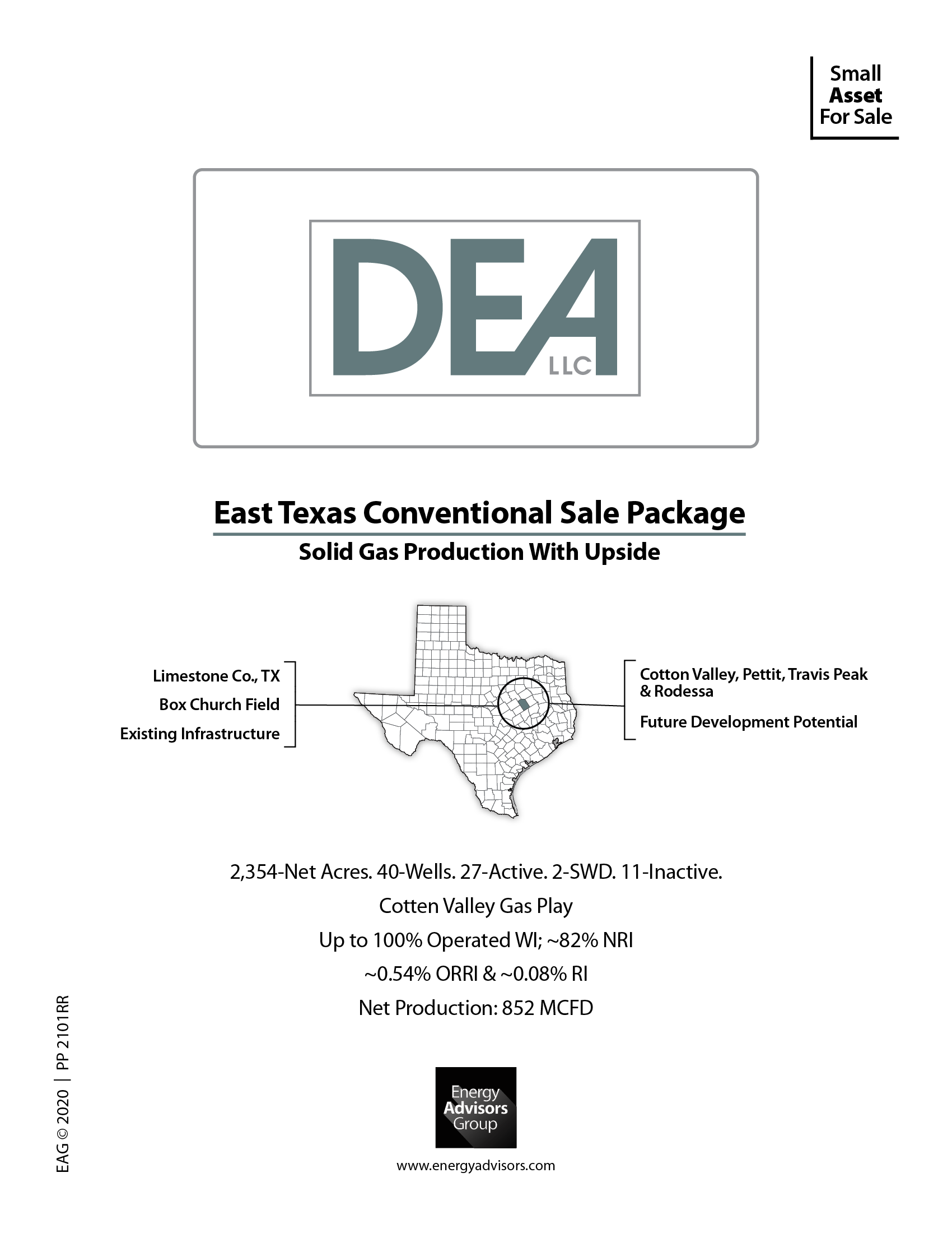 Marketed: East Texas Conventional Asset Package, Limestone County