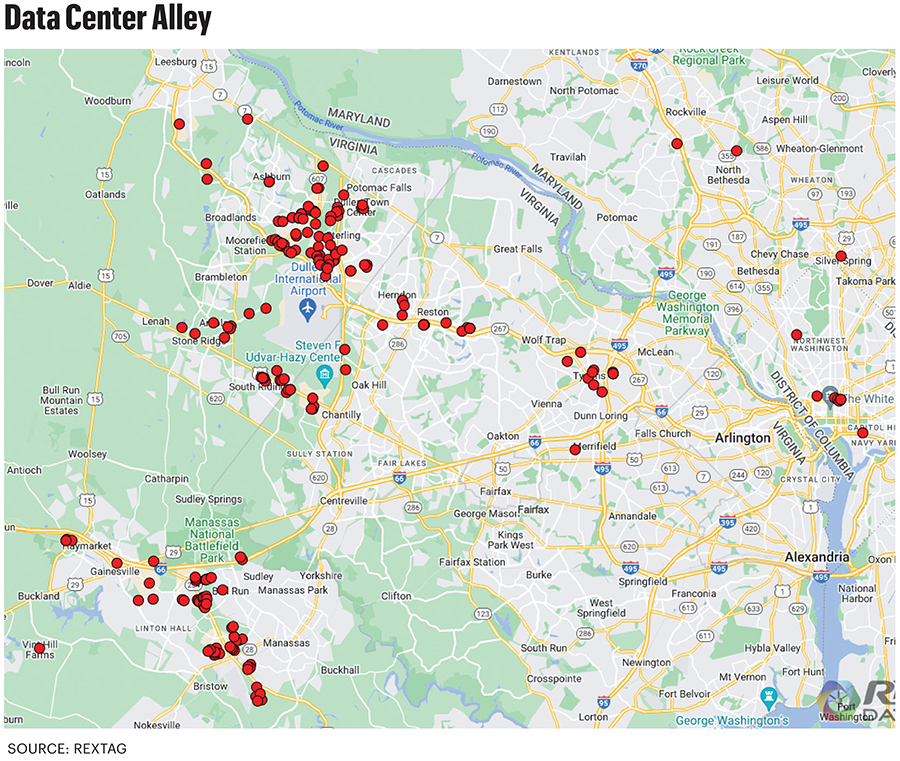 Data Center Alley Map