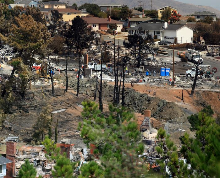 Devastation in San Bruno, California