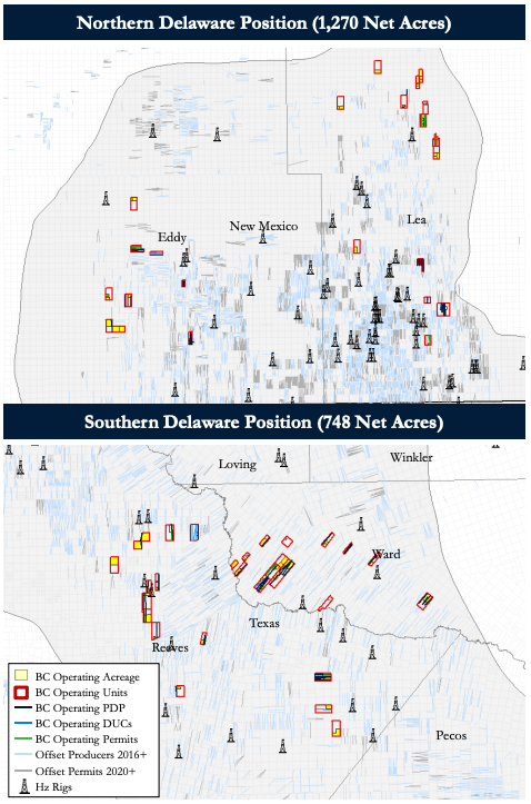 Detring Energy Advisors Marketed Map - BC Operating Core Delaware Basin Nonoperated Asset