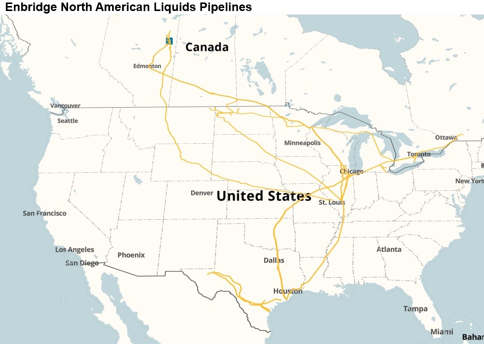 Enbridge liquids pipelines