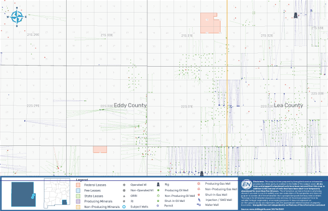 Marketed: Unbridled Resources Delaware Basin Leasehold, Eddy County, New Mexico Map