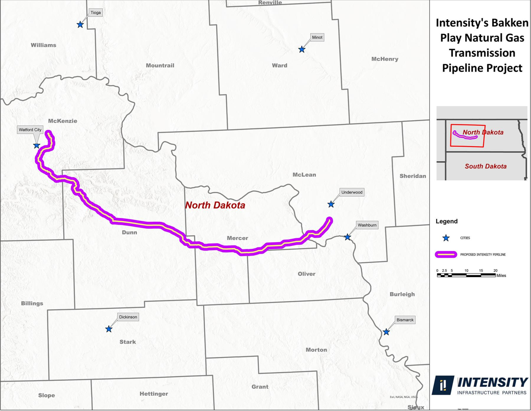 Intensity Infrastructure Partners Pitches Open Season for Bakken NatGas Egress