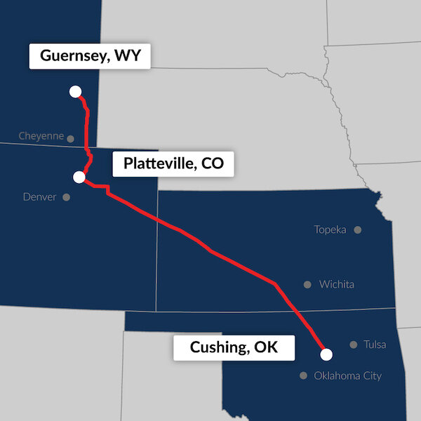Liberty Pipeline map
