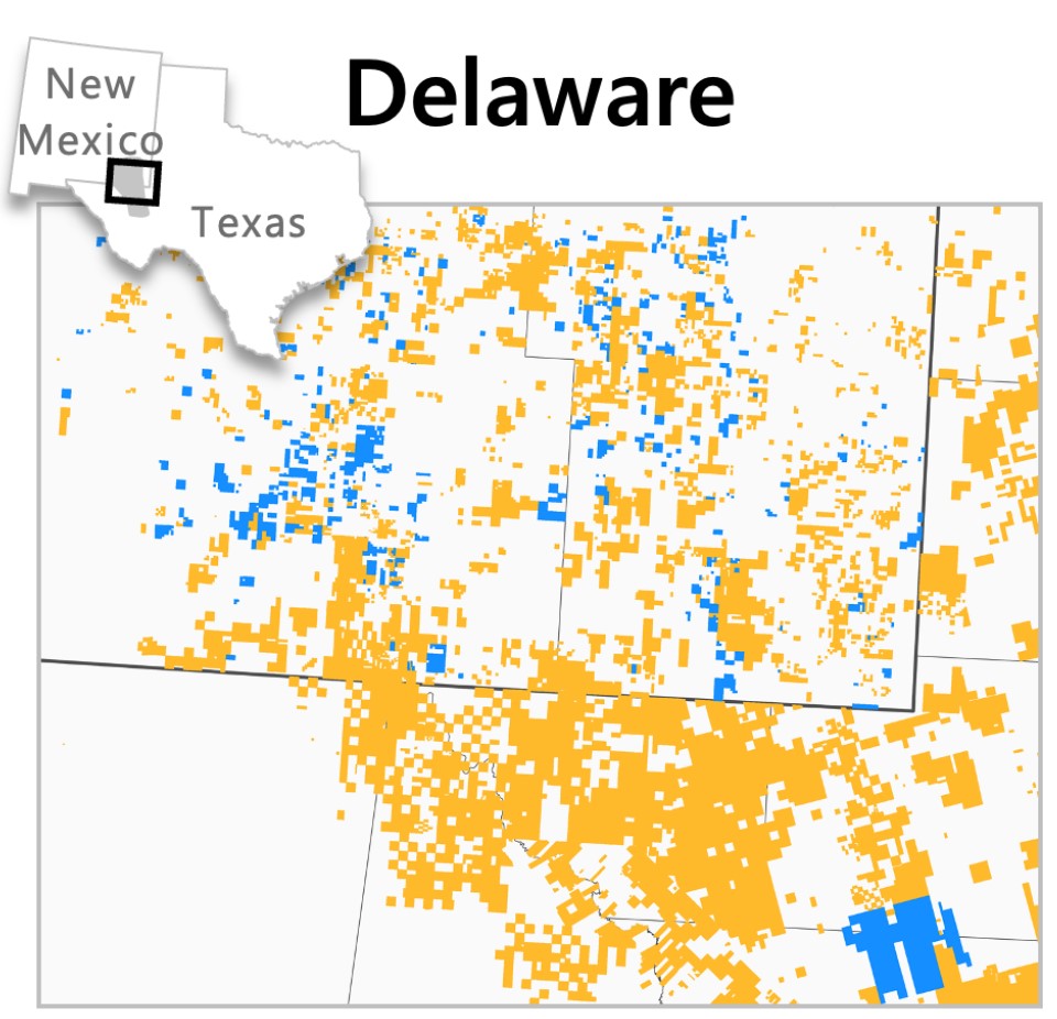 MRO COP Permian Delaware Map