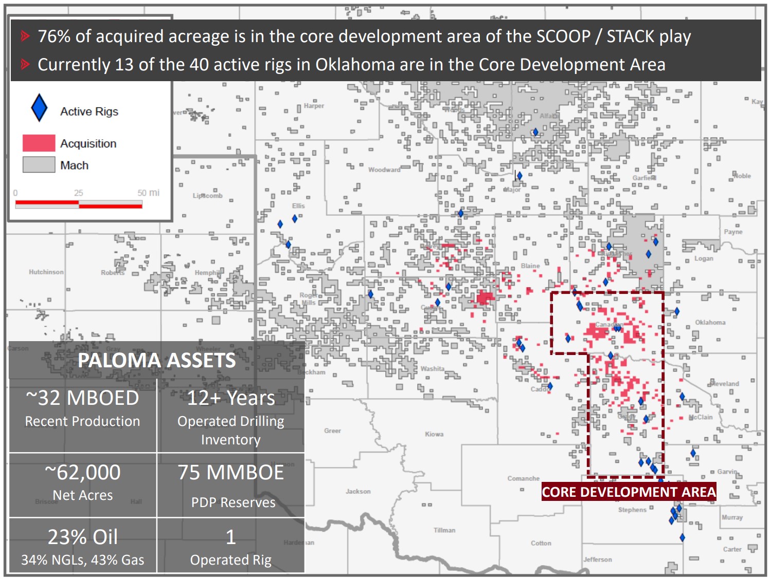 Mach Paloma Acquisition Map