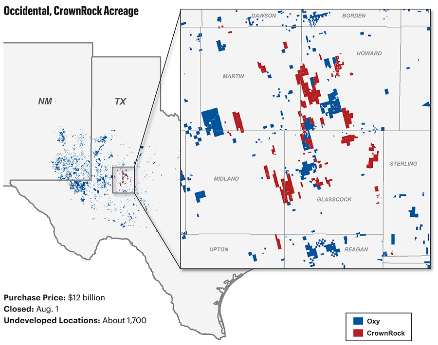 Occidental_CrownRock Acreage