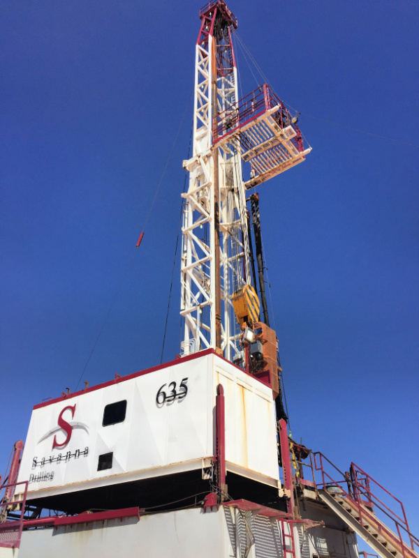 Oil and Gas Investor January 2022 - New Privates - Stronghold Energy Central Basin Platform drilling rig  image