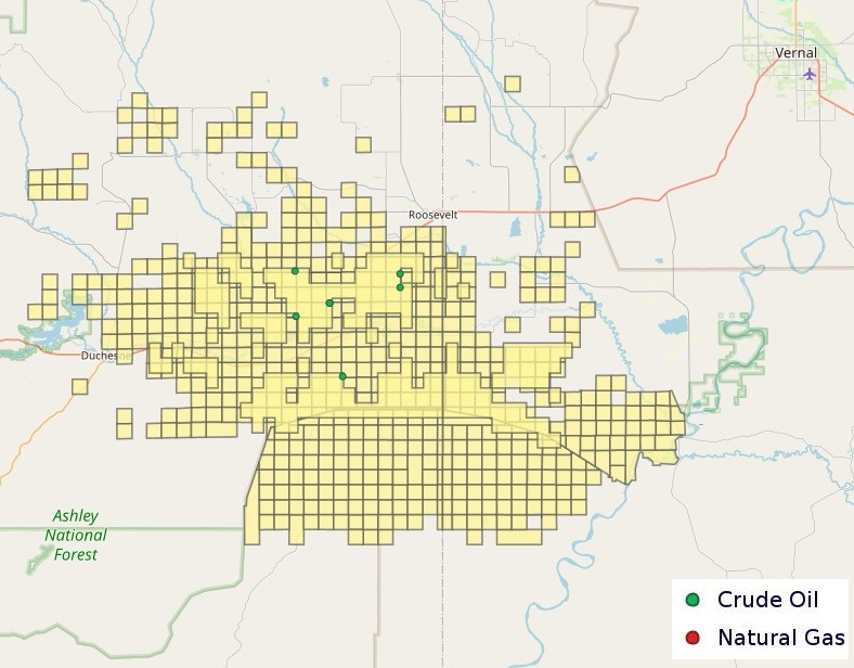 Ovintiv Uinta Map