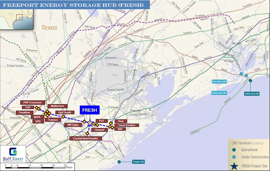 Gulf Coast Midstream Sets Open Season for Natgas Storage Facility