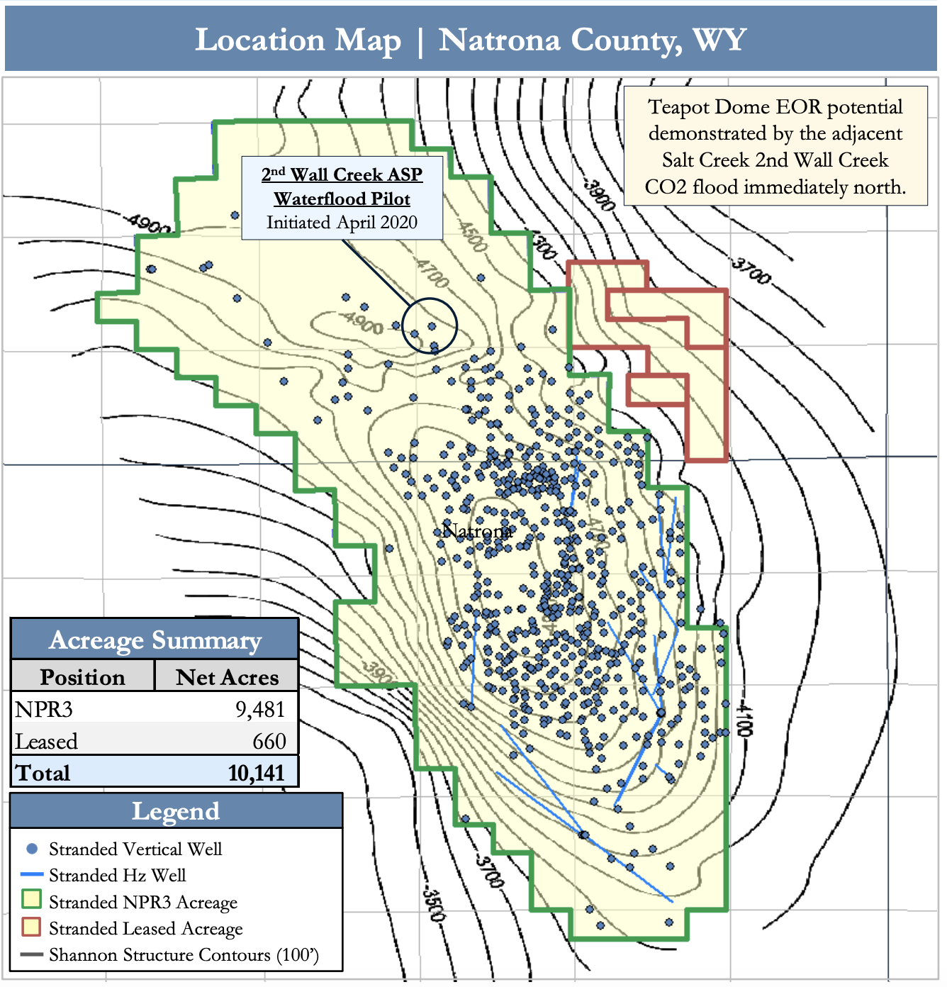 Marketed: Stranded Oil Resources Teapot Dome Stacked-Pay Opportunity