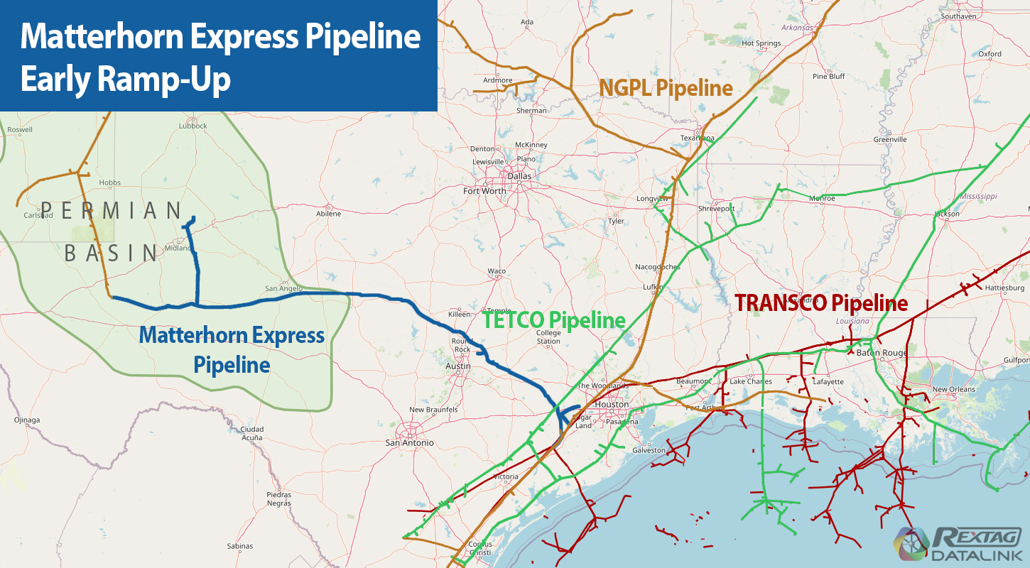 The Matterhorn Express Pipeline Map