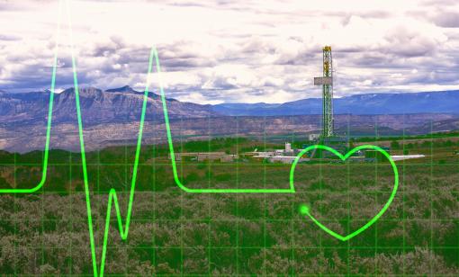 vital signs, D J Basin, heart, beating, Niobrara, shale, Weld County, Colorado, fracking