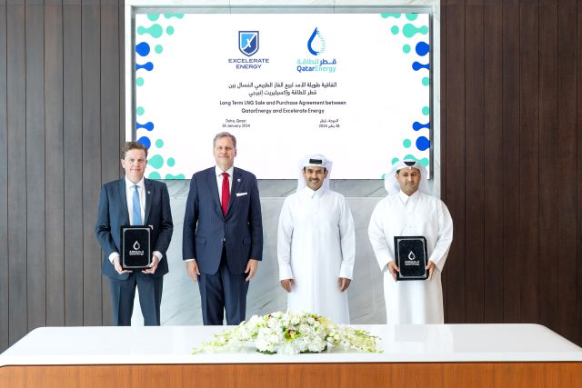 Excelerate Energy, Qatar Sign 15-year LNG Agreement
