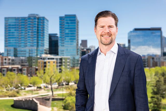 BPX Energy CEO Kyle Koontz stands outside his office in the BPX headquarters on the outskirts of downtown Denver. (Source: Michael Ciaglo)