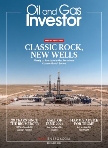 Hart Energy's Oil and Gas Investor, December 2024 cover: Exxon Mobil drilling and completions operations in New Mexico's Delaware Basin. Photo credit: Nolan Bourque, Exxon Mobil